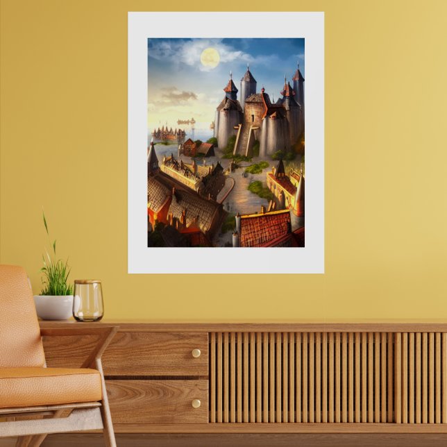 Castle Digital Fantasy Art Poster nº 04 (Sala de Estar 2)