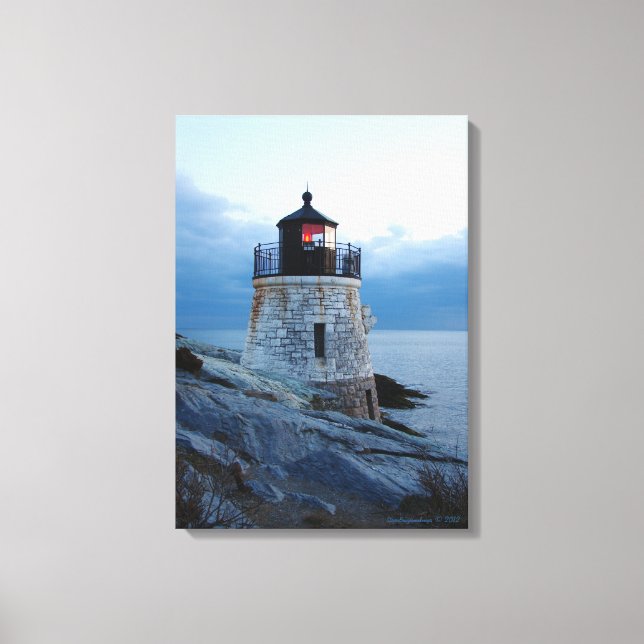 Castle Hill Lighthouse- Newport, RI canvas print (Frente)