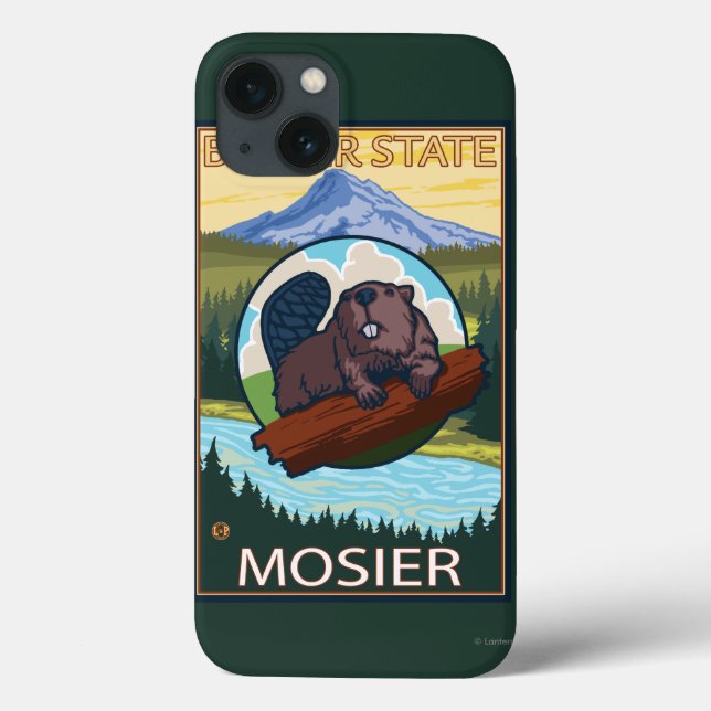 Castor & capa do Mt. - Mosier, Oregon (Verso)