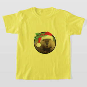 Castor de Natal - Camisa Básica para Crianças