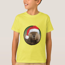 Castor de Natal - Camisa Básica para Crianças