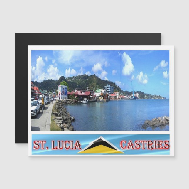 Castries - Santo Lúcia - Panorama - (Frente/Verso)