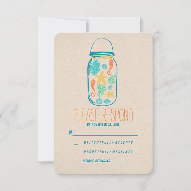 Casual Beach Mason jar, RSVP (Frente)