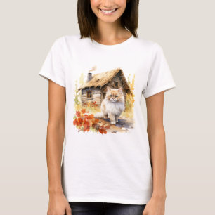 Cat. 4 na queda do T-Shirt