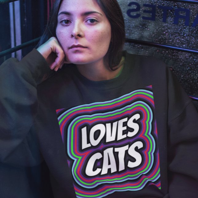 CAT AMES RETRO CAT T-SHIRTS (Criador carregado)
