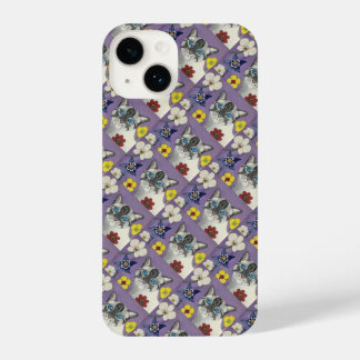Cat and flowers Phone Case