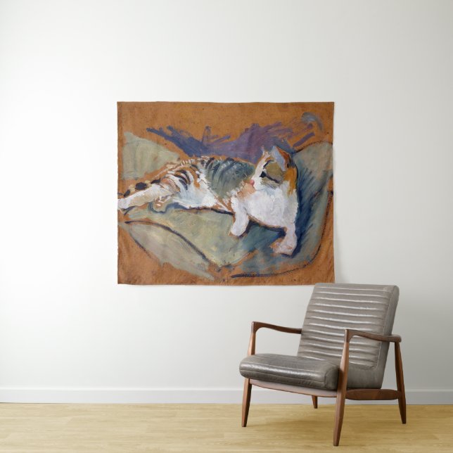 Cat, August Macke Tapeçaria (In Situ (Horizontal))