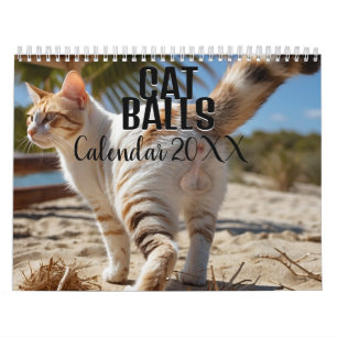 Cat Balls 2026 Calendário Engraçado