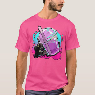 Cat Boba Tea Bubble Tea Anime Kawaii Neko T-Shirt