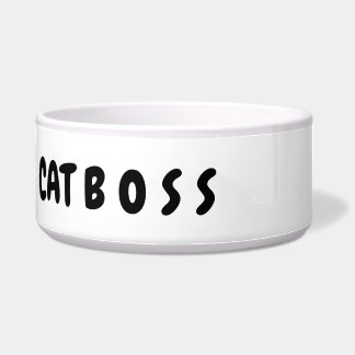 Cat Boss - tigela de comida de cerâmica para gatos