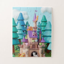 Cat Castle Kids Jigsee Quebra-cabeça
