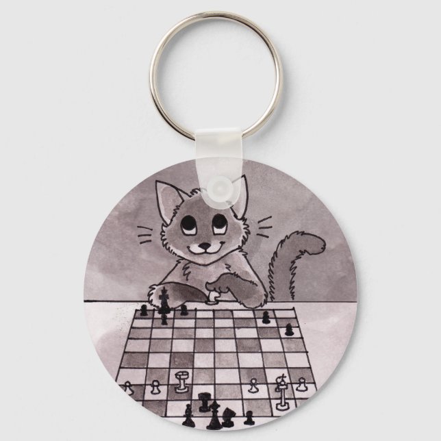 Cat Chess Chaveiro (Frente)