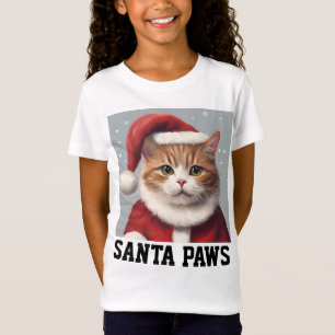 CAT CHRISTMAS, PAPAI NOEL PWS KIDS T-Shirt