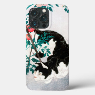 Cat com Tomato Plant (1931) por Hiroaki Takahashi