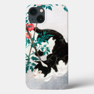 Cat com Tomato Plant (1931) por Hiroaki Takahashi