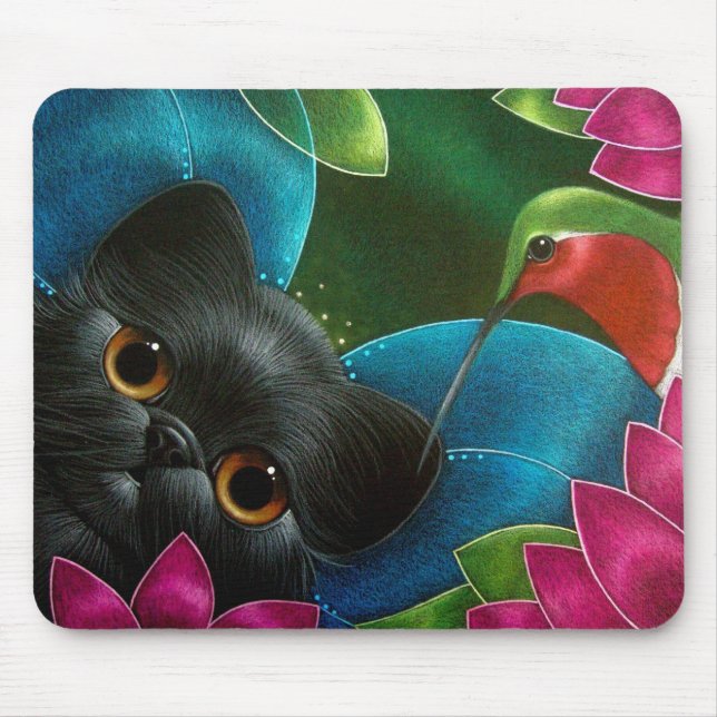 CAT da FADA & COLIBRI Mousepad (Frente)