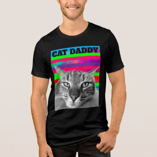CAT DAD DADDY RETRO T-SHIRT