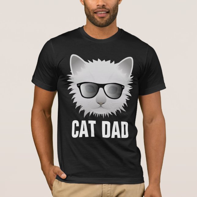 CAT DAD, FUNNY CAT T-SHIRTS (Frente)