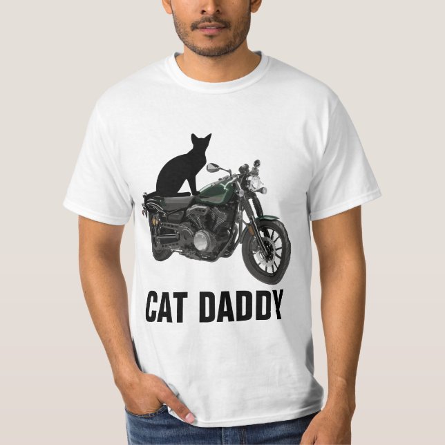 CAT DADDY BIKER T-Shirt (Frente)