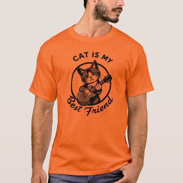 Cat é minha melhor camiseta de T-shirt (Frente)