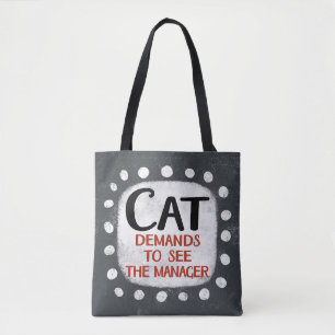 Cat Exige Para Ver O Gerenciador Tote Bag