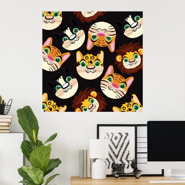 Cat Faces Poster (Criador carregado)