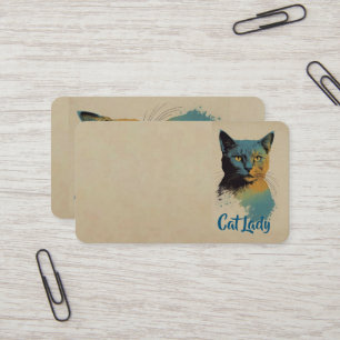 Cat Lady Cartão de visita