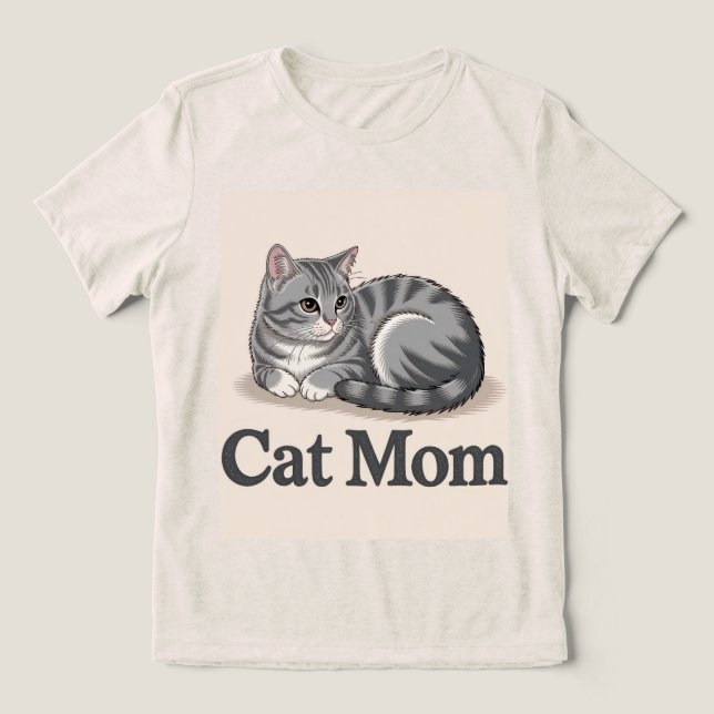 Cat Mãe T-Shirt (Design frontal)