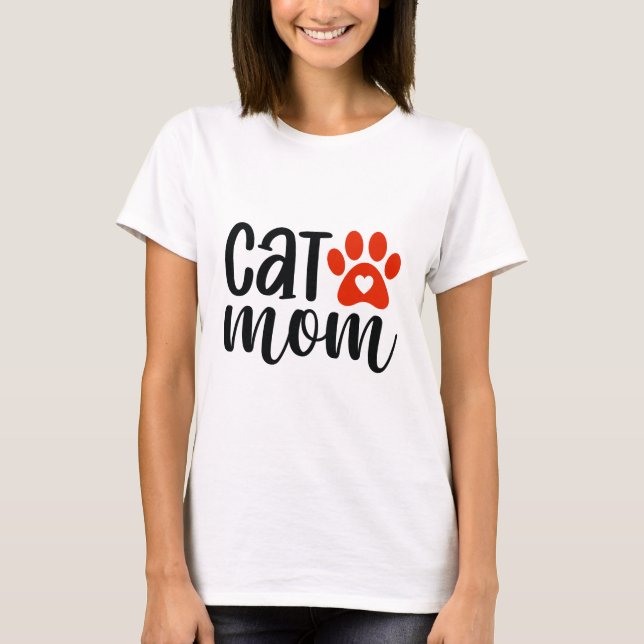 Cat Mãe T-Shirt (Frente)