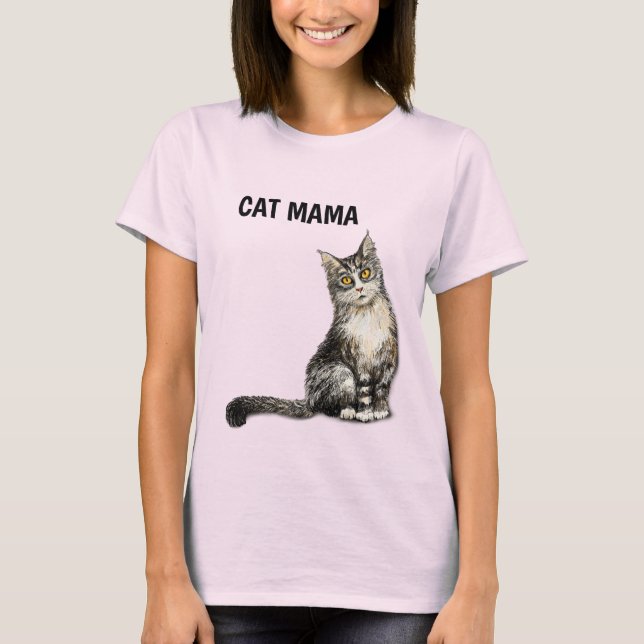 CAT MAMA T-Shirt (Frente)