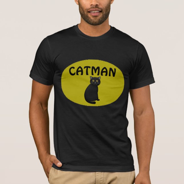 CAT MAN (Cat Pai) T-Shirts masculinas (Frente)