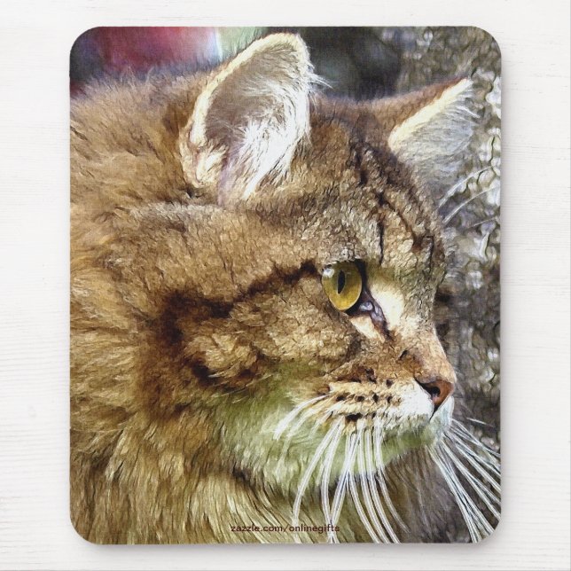 "Cat Mat" Maine Coon Mousepad amante de gatos (Frente)