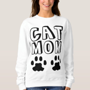 CAT MOM PAW IMPRESSÃO T-shirts