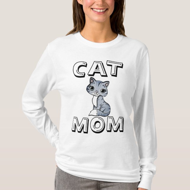 CAT MOM, T-Shirts Damas (Frente)