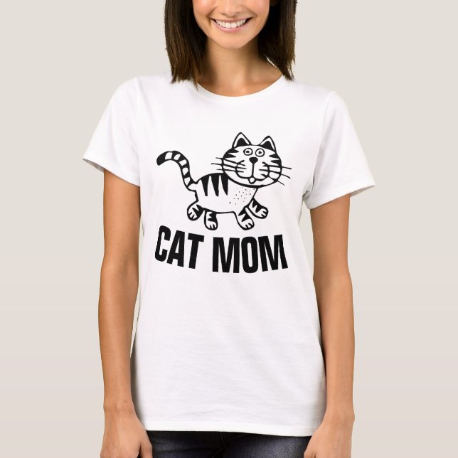 CAT MOM, t-shirts de gata (Frente)