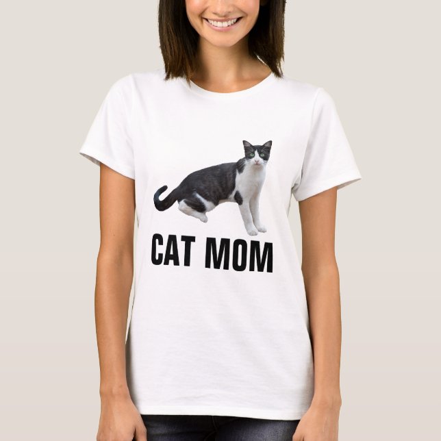 CAT MOM, TUXEDO CAT T-shirts (Frente)
