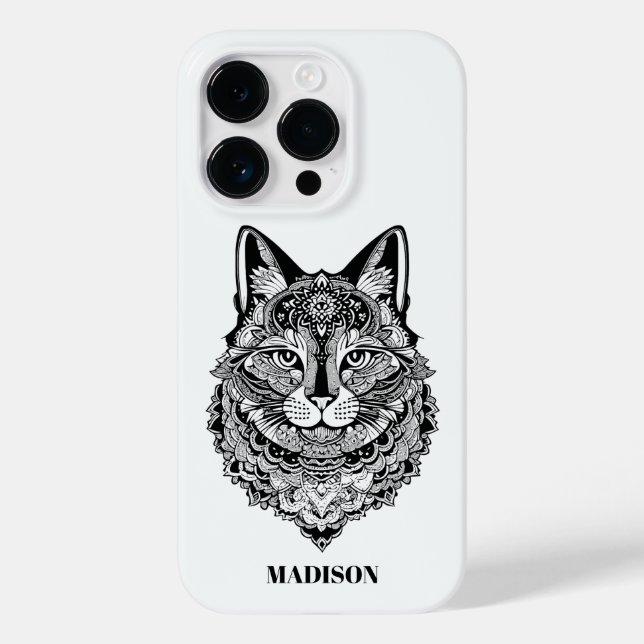 Cat Ornamental de Texto Personalizado (Verso)