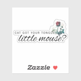 Cat Pegou seu adesivo de livro de romance escuro p