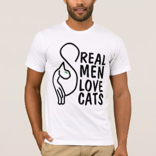 CAT REAL dos GATOS do AMOR dos HOMENS, t-shirt