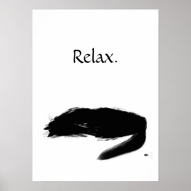 Cat Relax Poster (Frente)