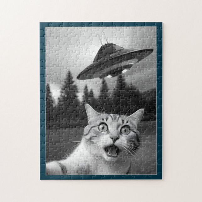 Cat Selfie OFO Jigsee Quebra-cabeça Funny (Vertical)