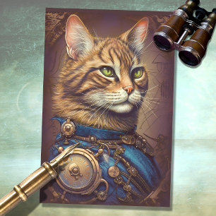 Cat Steampunk 3 Papel Decoupage
