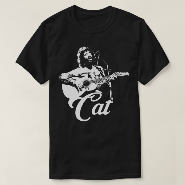 Cat Stevens - Pochoir blanc T-shirt essentiel.png (Frente do Design)