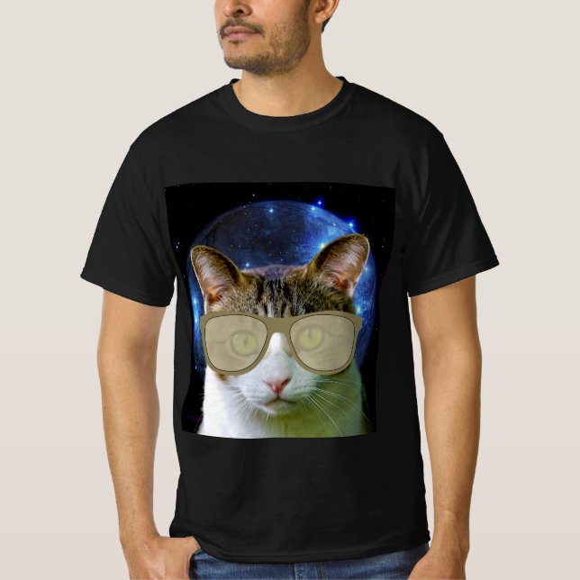 CAT T-shirts SPACE CAT (Frente)