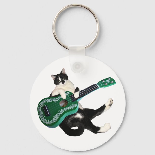 Cat Ukulele Chaveiro (Frente)