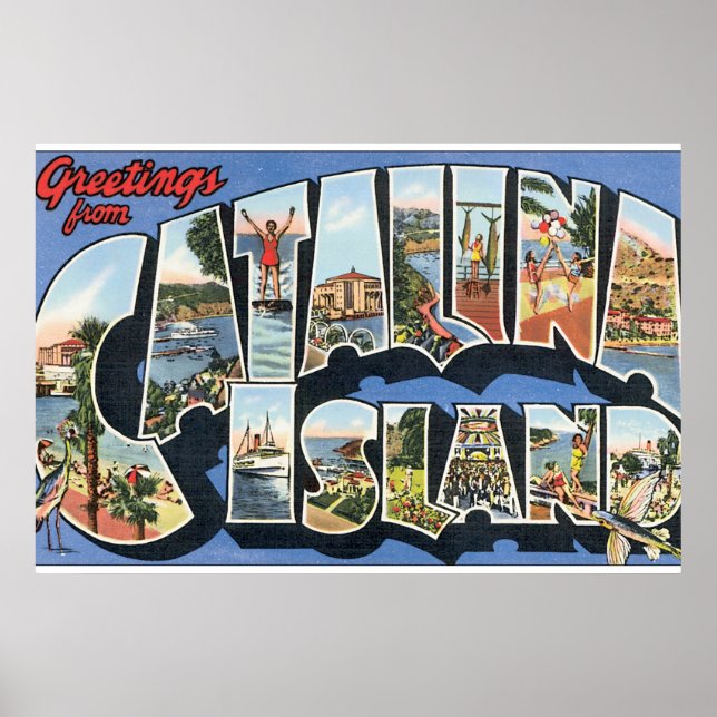 Catalina Island_Viagens vintage Poster (Frente)