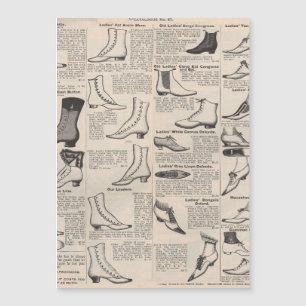 Catálogo de propaganda de Calçado antigo