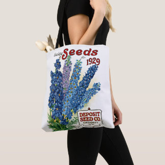 Catálogo de Sementes da Flor da Vintage 1929 Tote