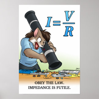 Catástrofe na Faculdade - Poster - Lei de Ohm