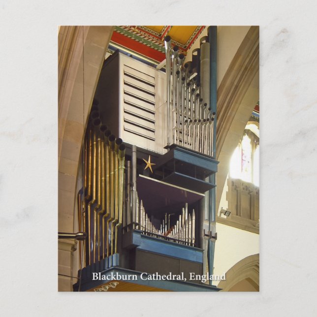 Catedral de Blackburn, cartão postal britânico (Frente)